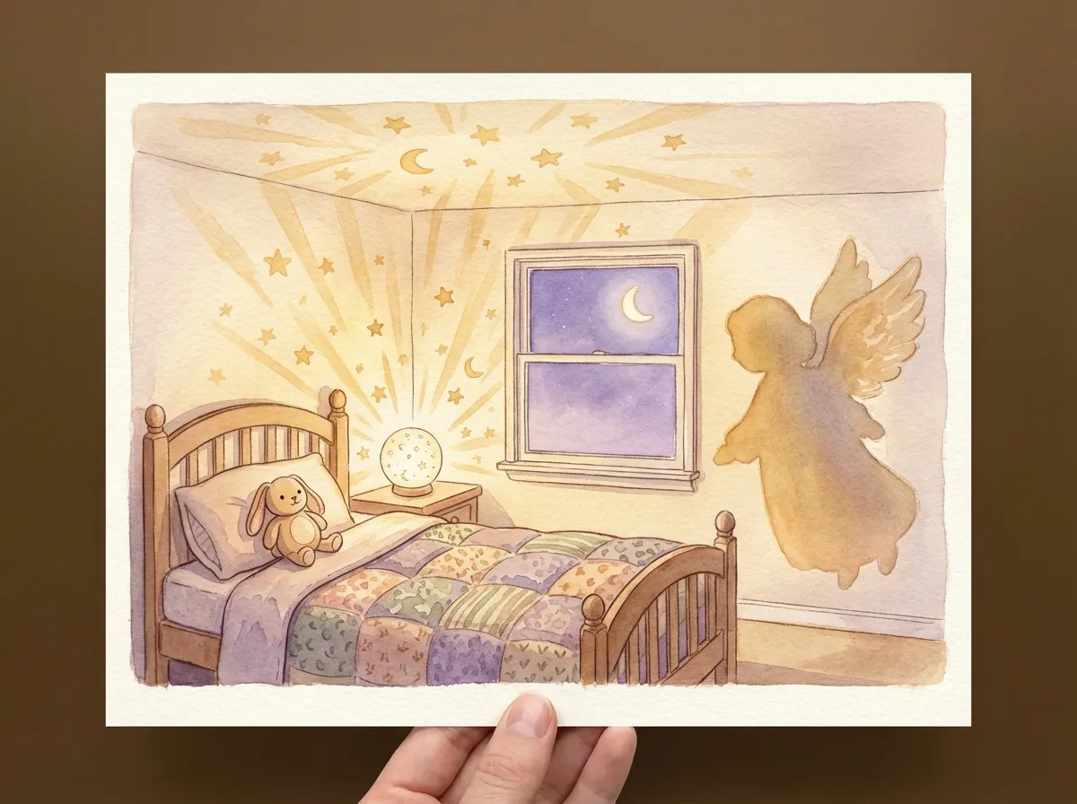 Illustration for bedtime anxiety