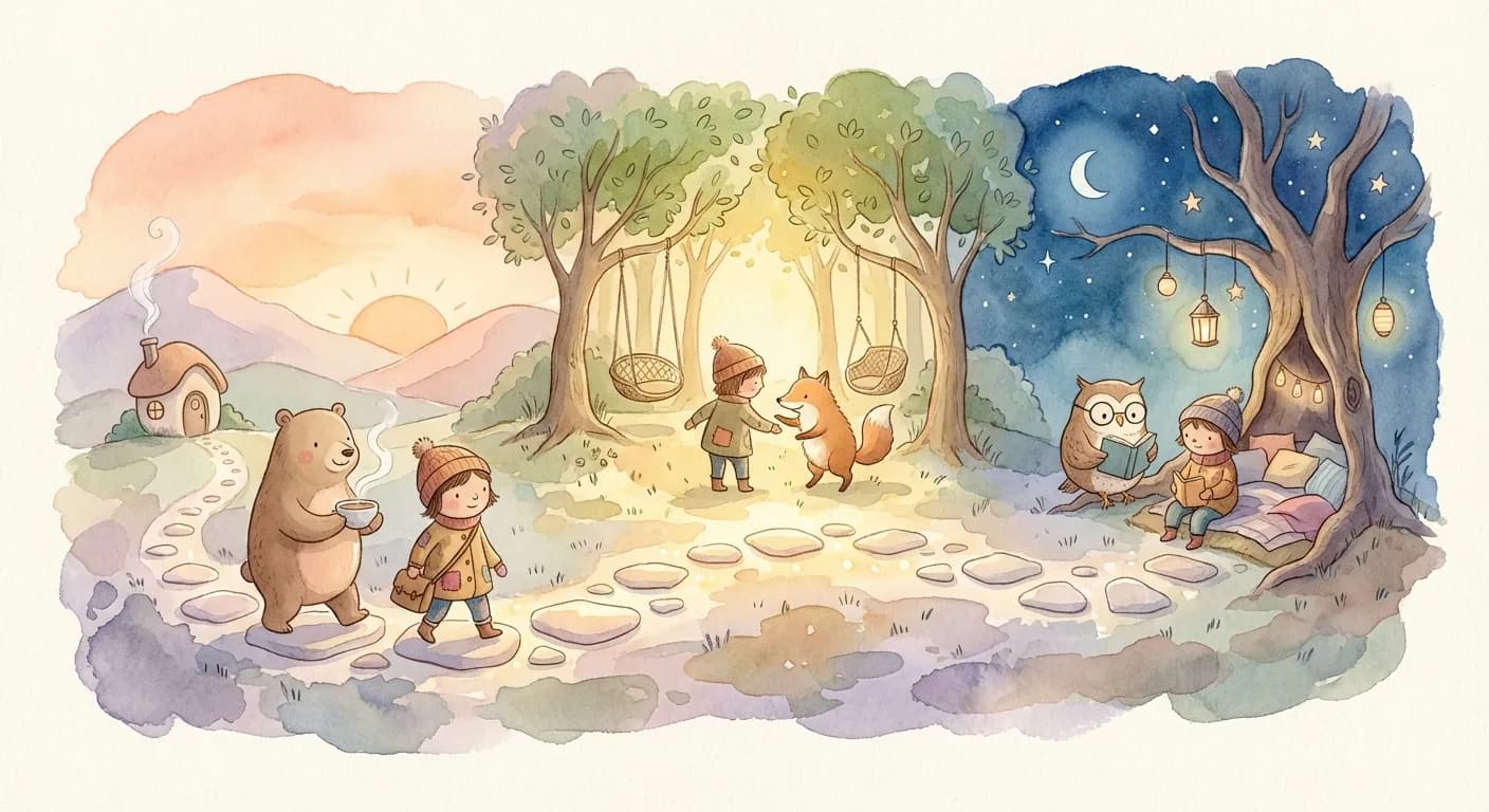 Illustration for daily routines guide