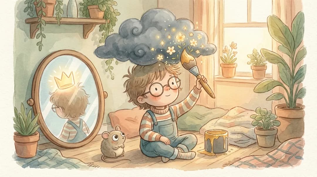 Illustration for negative self-talk