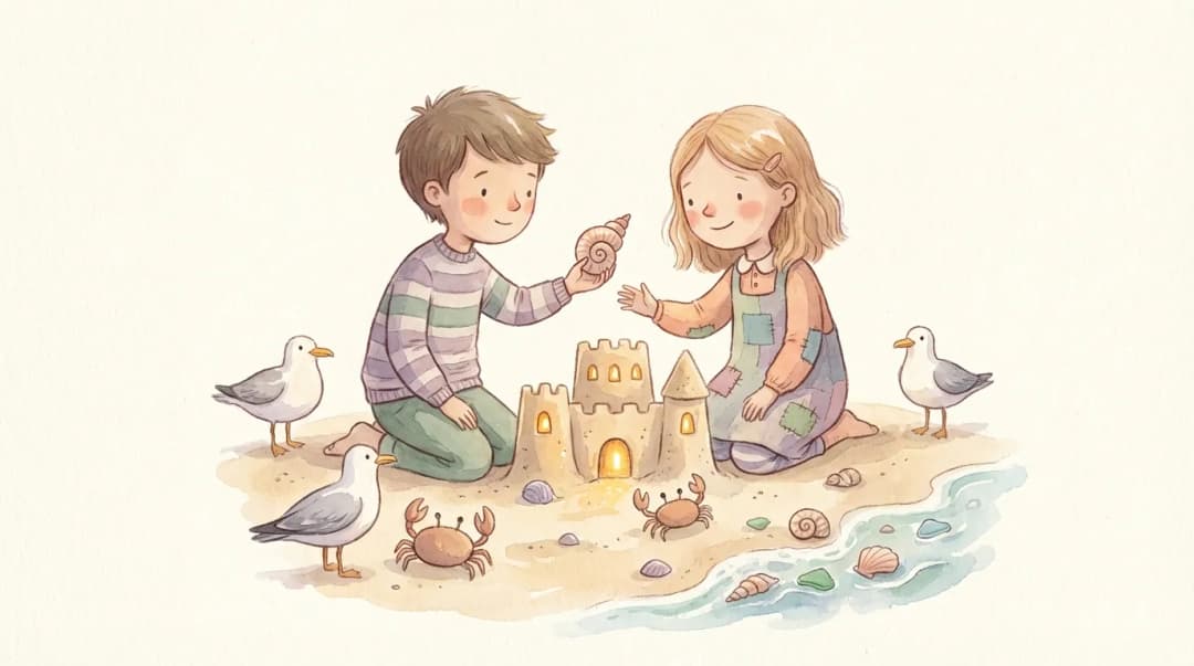 Illustration for making friends