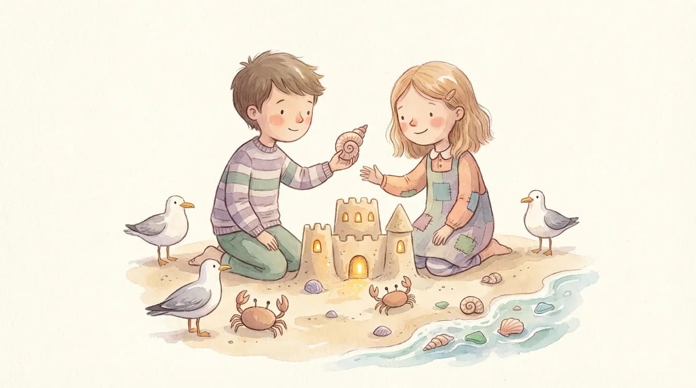 Illustration for making friends